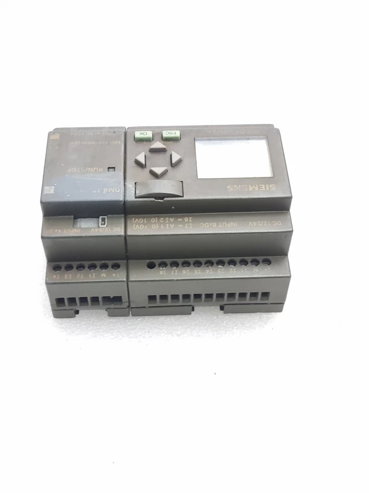 SIEMENS LOGO 12/24RC WITH EXPANSION MODUE DM8 (USED CONDITION) 12/24V DC